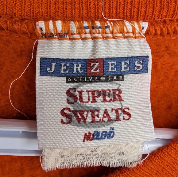 Vintage Jerzees Super Sweats Orange Michigan Sportsman Crewneck Mens 2XG - Picture 3 of 12